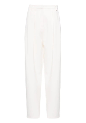 Magda Butrym pleated tapered-leg trousers - Neutrals