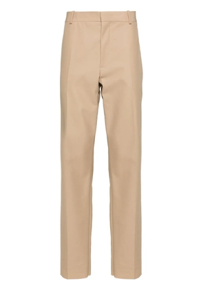 Alexander McQueen mid-rise twill-weave tailored trousers - Neutrals