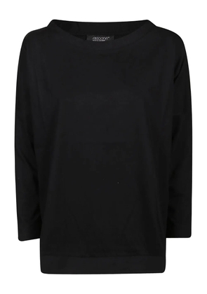 Aragona boat-neck sweater - Black