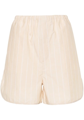 Filippa K striped organic-cotton shorts - Yellow