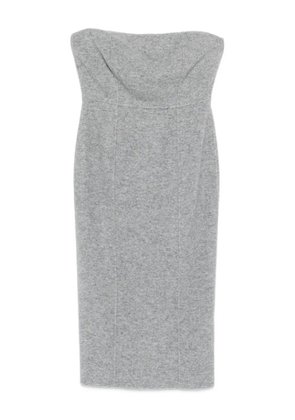 Max Mara strapless midi dress - Grey