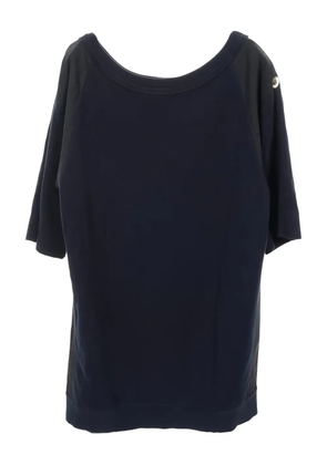 Louis Vuitton Pre-Owned zip detail three-quarter sleeve jumpsuit - Blue