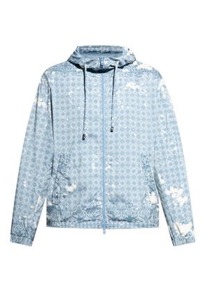 AMIRI paisley-print hooded sport jacket - Blue