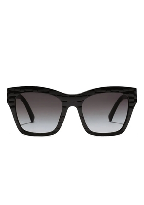 Dolce & Gabbana Eyewear DG Crossed textured square-frame sunglasses - Black