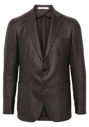 Tagliatore brooch-detail blazer - Brown