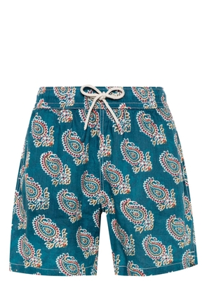 MC2 Saint Barth Gustavia linen swim shorts - Blue