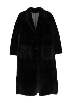 Arma lambskin single-breasted coat - Brown