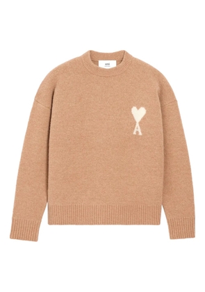 AMI Paris Ami de Coeur knitted sweater - Neutrals