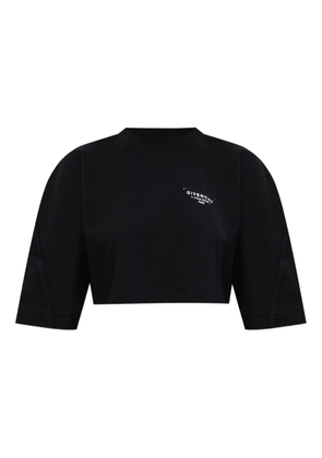 Givenchy logo-print cropped top - Black