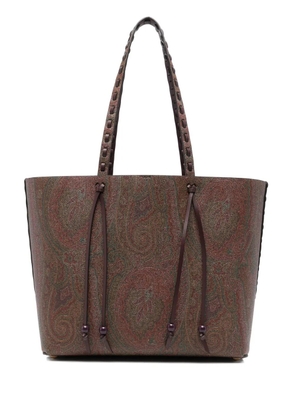 ETRO paisley-jacquard shoulder bag - Brown