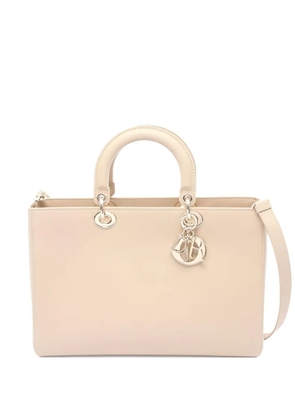 Christian Dior Pre-Owned large Lady D-Sire two-way handbag - Neutrals