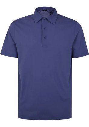 Herno button-fastened polo shirt - Blue