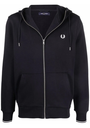 Fred Perry logo-embroidered hoodie - Blue