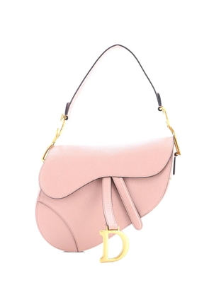 Christian Dior Pre-Owned Saddle Handbag Leather Medium shoulder bag - Neutrals
