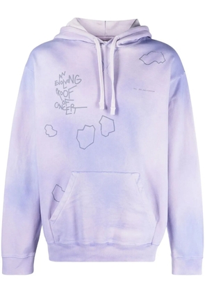 OBJECTS IV LIFE graphic-print faded hoodie - Purple