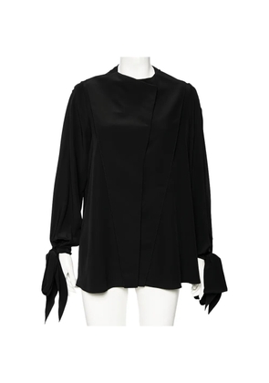 Givenchy Pre-Owned 2024 tie-detail silk top - Black