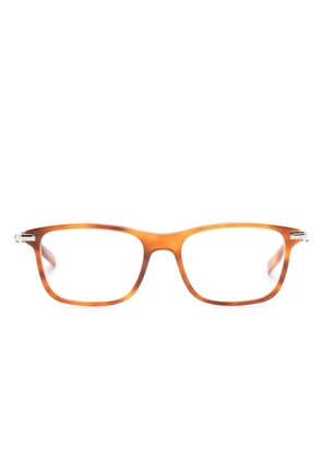 Montblanc Havana square-frame glasses - Brown