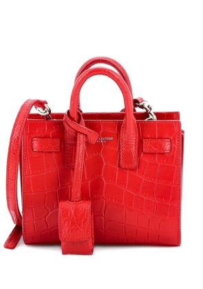 Saint Laurent Pre-Owned Sac de Jour Bag Crocodile Embossed Leather Toy crossbody bag - Red