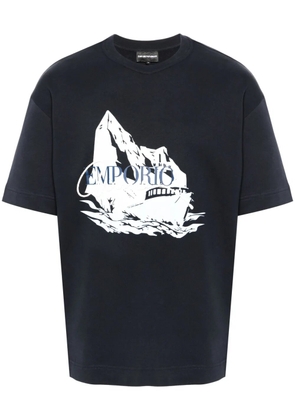 Emporio Armani graphic-print T-shirt - Blue