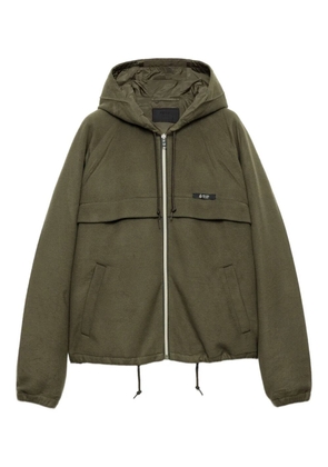 Prada hooded raglan-sleeve jacket - Green