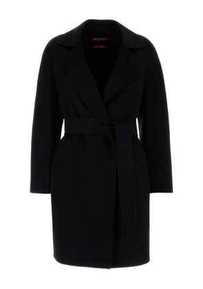 Max Mara belted wool coat - Black