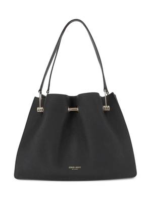 Giorgio Armani bar-detail tote bag - Black