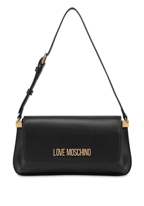 Love Moschino logo shoulder bag - Black