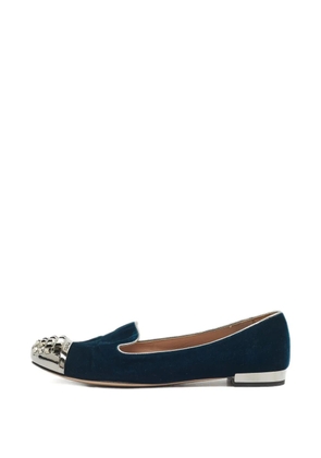 Miu Miu Pre-Owned round-toe ballet flats - Blue