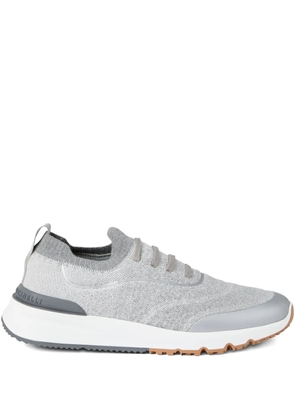 Brunello Cucinelli knitted runners sneakers - Grey