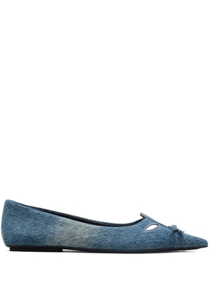 Marc Jacobs The Denim Kat ballerina flats - Blue