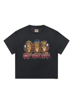GALLERY DEPT. See No Evil monkey-print cotton T-shirt - Black