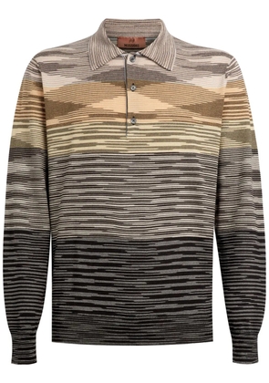 Missoni slub wool polo shirt - Multicolour