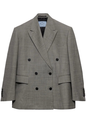 Prada double-breasted blazer - Grey