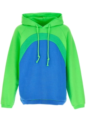 ERL Rainbow bouclé cotton hoodie - Blue