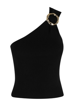 Simkhai one-shoulder ribbed top - Black