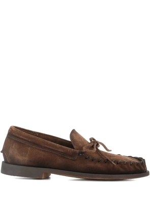 Alexander Hotto suede moccasin loafers - Brown