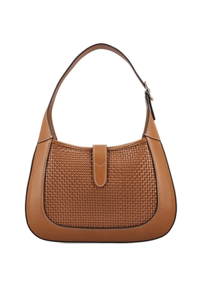 Gucci Jackie 1961 woven-detail shoulder bag - Brown