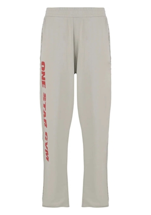 44 LABEL GROUP cotton track pants - White