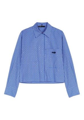 Maje rhinestone-embellished shirt - Blue