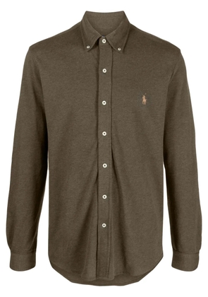 Polo Ralph Lauren Horseferry-embroidered cotton shirt - Green