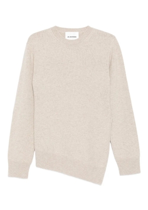 Jil Sander asymmetric-hem wool sweater - Neutrals