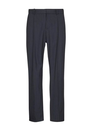 Balmain pinstripe-pattern pleated trousers - Blue