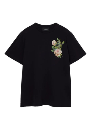 Simone Rocha rose-print T-shirt - Black