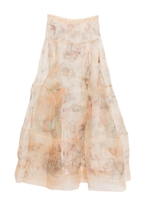 ZIMMERMANN rebellion lantern maxi skirt - Neutrals