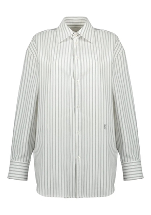 Saint Laurent striped cotton shirt - Grey
