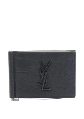 Saint Laurent Pre-Owned monogram bi-fold wallet - Black