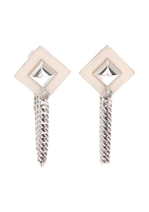 Hermès Pre-Owned Gourmette Equestre earrings - Silver