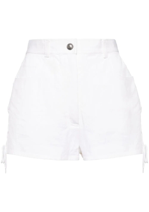 CHANEL Pre-Owned 1997 high-waist mini shorts - White