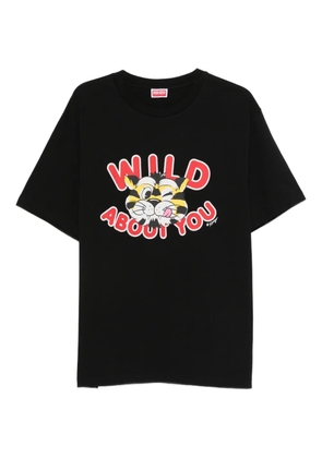 Kenzo cartoon-print T-shirt - Black