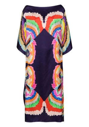 Rianna + Nina Paradeisos silk kaftan - Blue